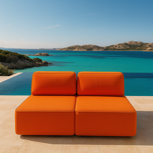 BRERA modular sofa for interiors in memory foam